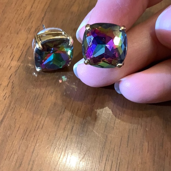 Kate Spade Gold multicolour stud earrings - Picture 2 of 3